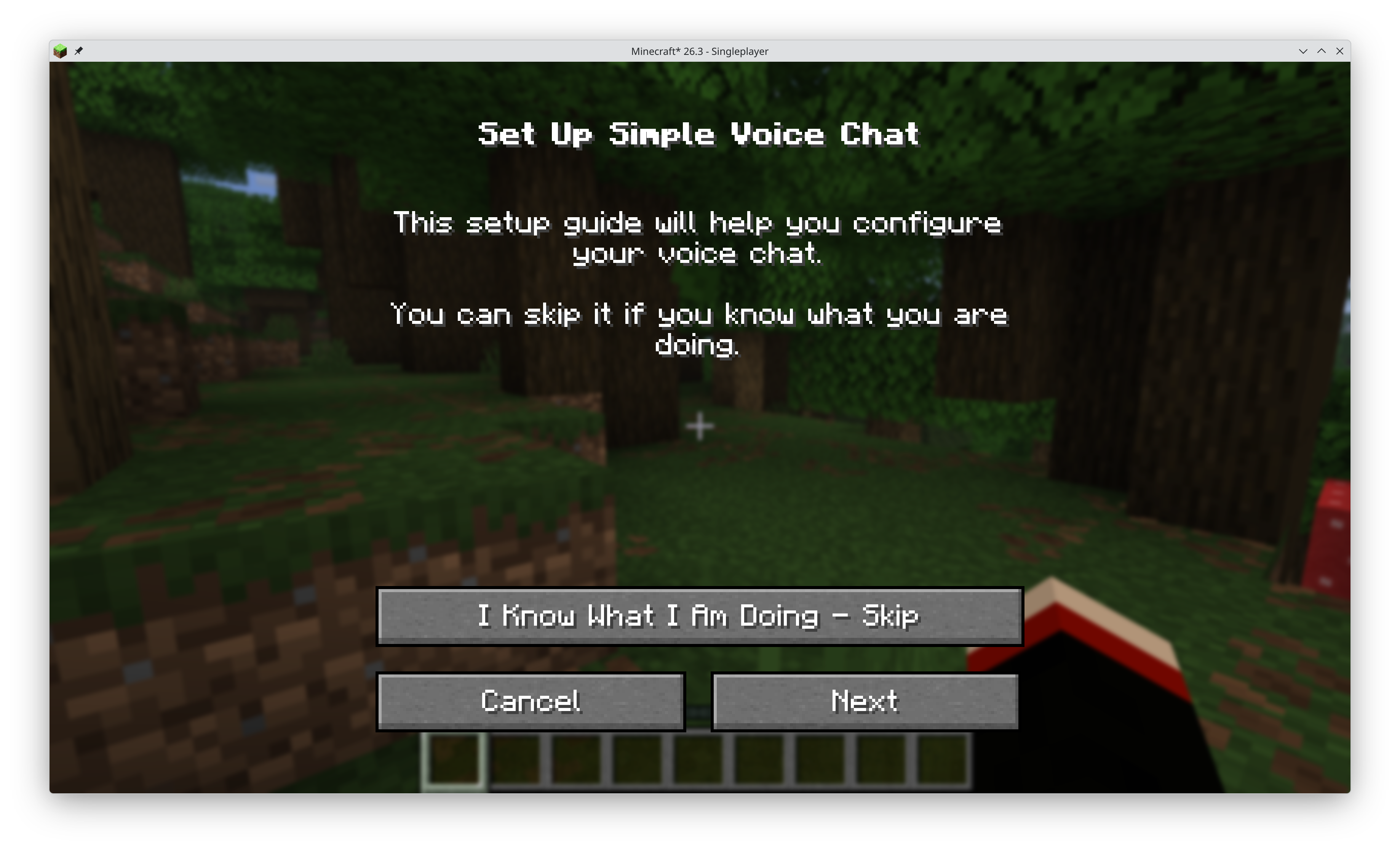 Voice setup